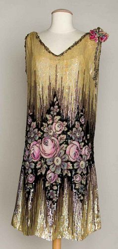SEQUINED & BEADED DRESS, 1920s