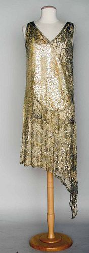 SILVER SEQUIN PARTY DRESS, 1920s