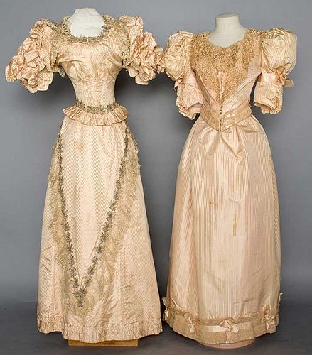TWO LADIES' GOWNS, c. 1895