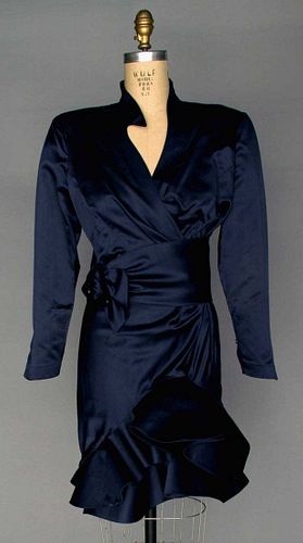 THIERRY MUGLER SATIN COCKTAIL DRESS, 1985-1995