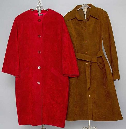 TWO HALSTON ULTRA-SUEDE GARMENTS, c. 1975