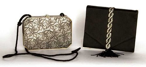 TWO DESIGNER EVENING BAGS, ITALY, LATE 20TH C