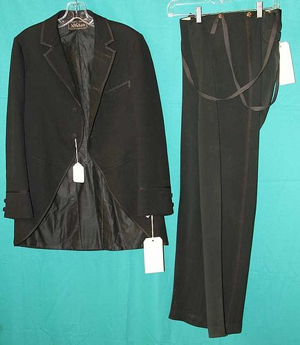 TWO MEN'S GARMENTS, MA., LATE 19TH C
