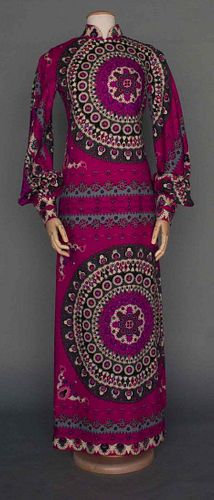PUCCI PRINTED SILK GOWN, 1970s