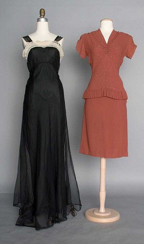 TWO DRESSES, 1940s