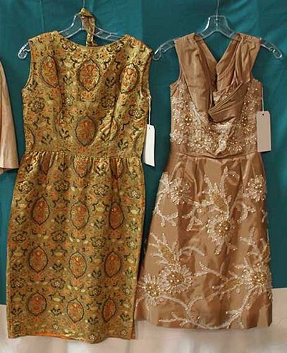 TWO PARTY DRESSES, 1950-1960s