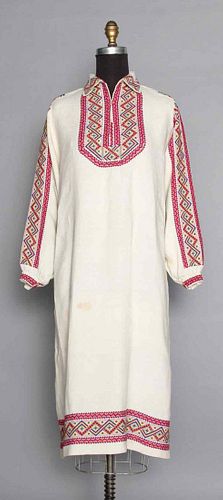EMBROIDERED FOLK DRESS, RUSSIA, 1920s