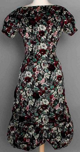 GALANOS CHINE PRINT DRESS, LATE 1950s