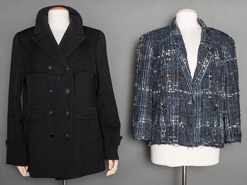 TWO CHANEL LG SZ JACKETS, 2000s