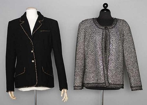 TWO CHANEL LG SZ JACKETS, 2000s