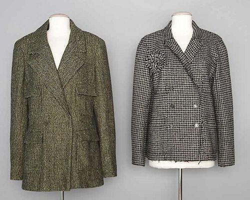 TWO CHANEL JACKETS, 1 SM & 1 M, 2000s