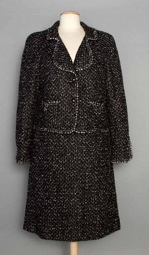 CHANEL XLG SZ MOHAIR SKIRT SUIT, 2000s