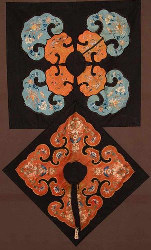 TWO CLOUD COLLARS, CHINA, c. 1900