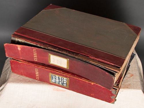 TWO CERUTTI SWATCH BOOKS, 1955-1960