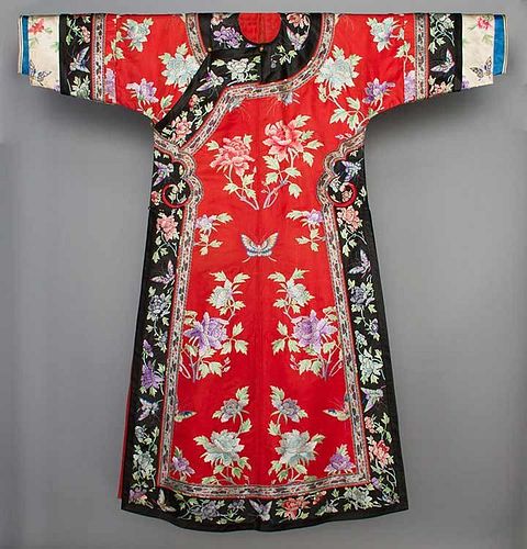 LADY'S EMBROIDERED ROBE, CHINA, 1900-1920