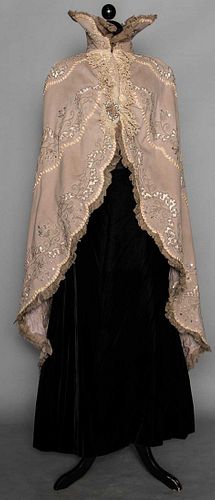 BEADED EVENING MANTLE, LATE 1880s