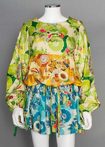 APPLE BOUTIQUE SILK DRESS, LONDON, 1968