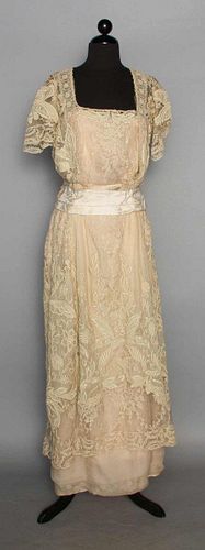 LACE & DRAGONFLY TEA GOWN, c. 1912