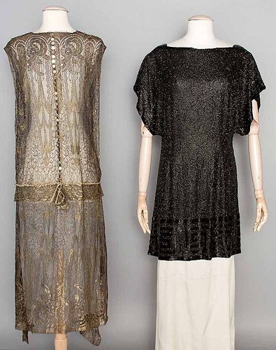 TWO LADIES EVENING GARMENTS, 1920s & 1940s