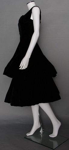 MAGGY ROUFF PARTY DRESS, PARIS, MID 1950s