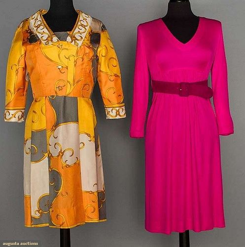 TWO PUCCI DAY DRESSES, 1965-1975