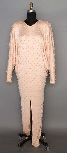 PINK & PEARL EVENING DRESS, 1980s