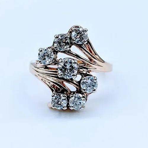 Gorgeous Midcentury 1.00ctw Diamond Ring