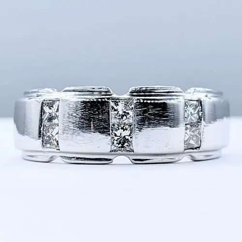Handsome Diamond & 14K White Gold Ring