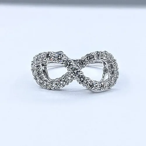 Sparkling Diamond Infinity Ring