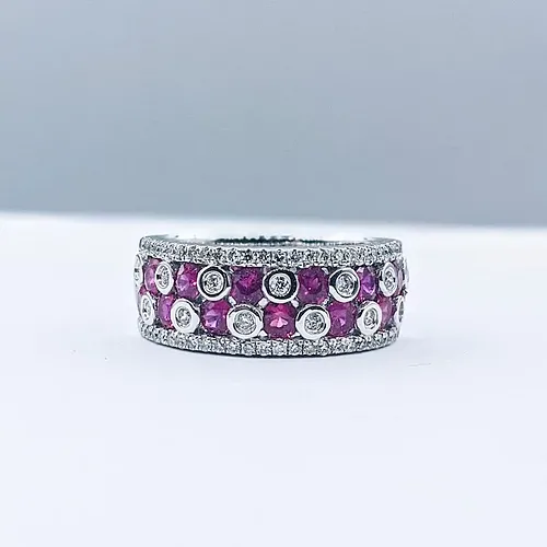 Stylish Ruby & Diamond Fashion Ring