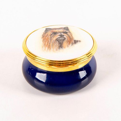 Royale Stratford Handpainted Pill Box, Yorkshire Terrier