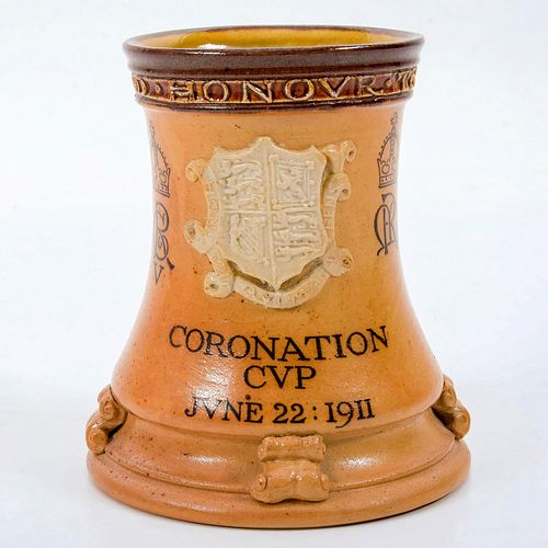 Doulton Lambeth Coronation Spill Holder, George V, Mary