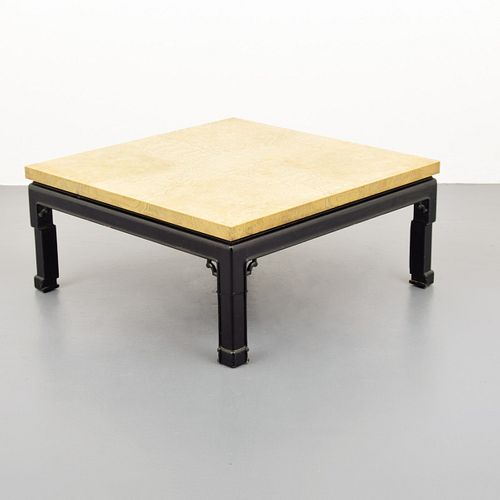 Georges Mathias Etched Brass Coffee Table