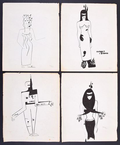 4 Sacha Kolin Costume Drawings