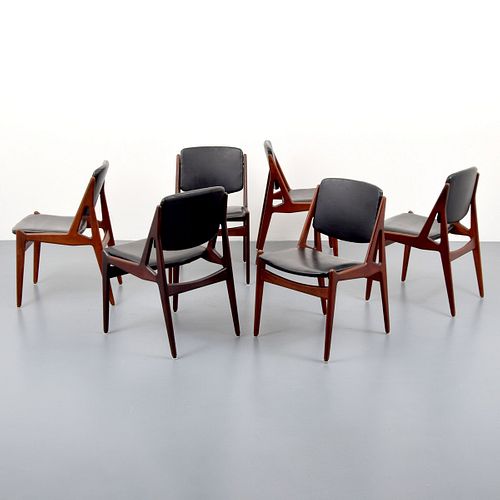 Set of 6 Arne Vodder "Ella" Dining Chairs