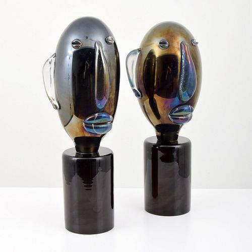 2 Large Murano Sculptures, Manner of Ermanno Nason