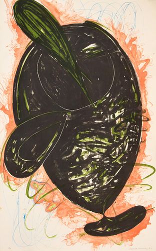 Elizabeth Murray "Black Cup" Lithograph, Signed Edition