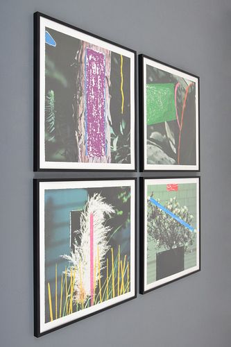 4 John Baldessari "Santa Monica" Prints, Signed Edition