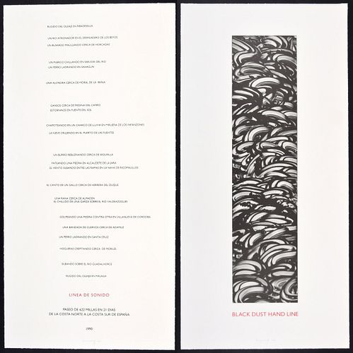 2 Large Richard Long Prints, Signed Editions