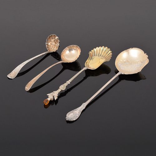 4 Sterling Silver Serving Spoons