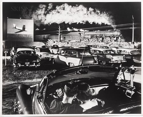 O. Winston Link (American, 1914-2001), Hot Shot Eastbound at the Iaeger Drive-in, West Virginia