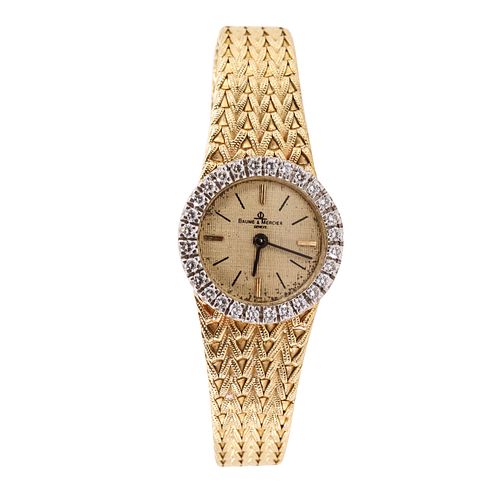Baume & Mercier 14k gold and Diamonds Watch