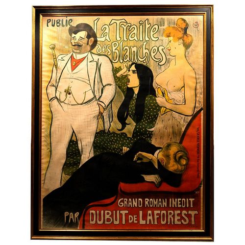 Theophile-Alexandre Steinlen (Swiss, 1859-1923) 'La Traite des Blanches' Lithograph Poster