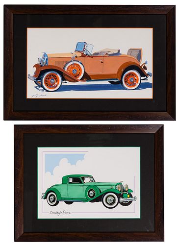 Stanley Paine and Robert Seabeck Automotive Illustrations