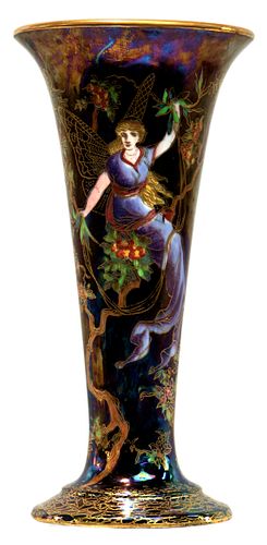 Wedgwood 'Fairyland' Lustre Trumpet Vase