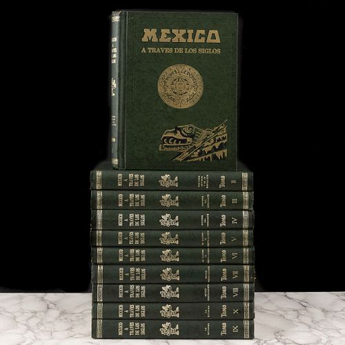 Riva Palacio, Vicente. México a tavés de los Siglos. México: Editorial Cumbre, 1985.  Piezas: 10.