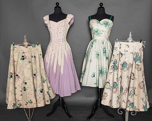 FOUR SUMMER DAY GARMENTS, 1950s
