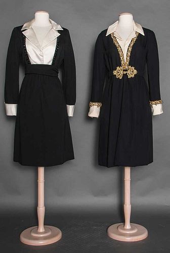 TWO DE LA RENTA COCKTAIL DRESSES, 1970-1980