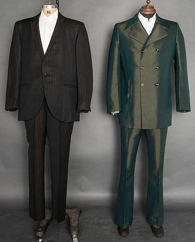 TWO MEN'S SPRING SUITS, MID 20TH C