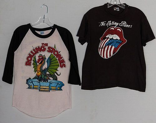 TWO ROLLING STONES TOUR T-SHIRTS, 1981